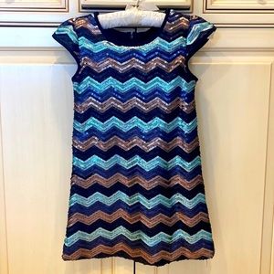 Pippa & Julie Sequined Girls Size 8 Dress
